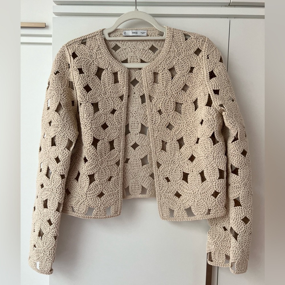 Mango crochet jacket